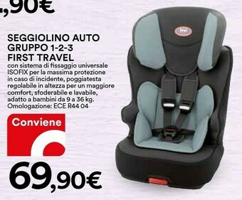 First Travel Seggiolino Auto Gruppo 1-2-3