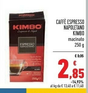 Conad Superstore Kimbo Caffè Espresso Napoletano offerta