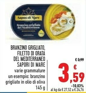 Conad Superstore Sapori Di Mare Branzino Grigliato offerta
