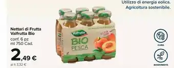 Carrefour Market Valfrutta Nettari Di Frutta Bio Pesca offerta
