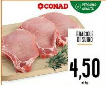 Conad Braciole Di Suino offerta