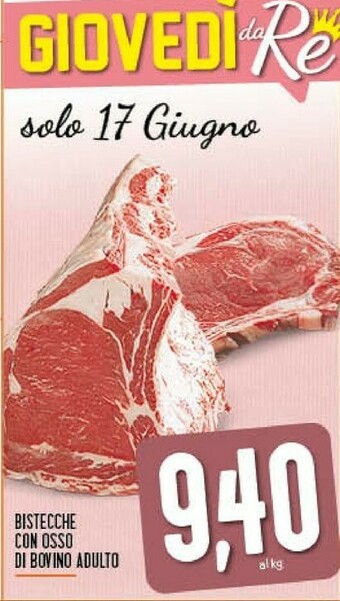 Conad Bistecche Con Osso Di Bovino Adulto offerta
