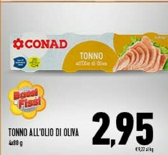 Conad Conad - Tonno All'Olio Di Oliva 320 G(ml) offerta