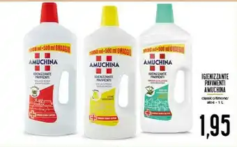 Conad Amuchina Igienizzante Pavimenti Classico/ Limone/ Aloe 1 L offerta