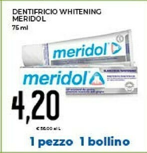 Conad Meridol Dentifricio Whitening offerta