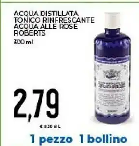 Conad Acqua Alle Rose Acqua Distillata Tonico Rinfrescante offerta