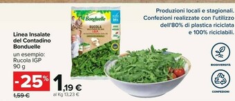 Carrefour Market Bonduelle La Rucola 90 G(ml) offerta