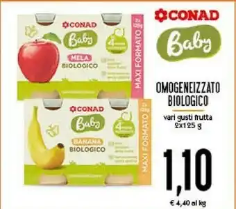 Conad Omogeneizzati Biologico offerta