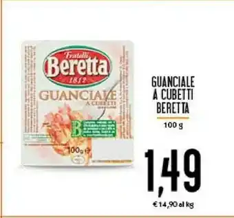 Conad Beretta Guanciale A Cubetti 100 G(ml) offerta