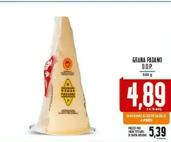 Conad City Grana Padano Dop 500 G offerta