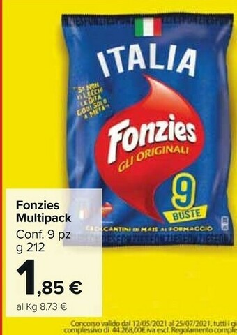Carrefour Market Fonzies Snack offerta