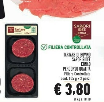 Conad Conad Sapori & Idee Tartare Di Bovino offerta