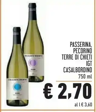 Conad Casal Bordino Passerina/ Pecorino Terre Di Chieti IGT offerta