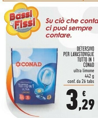 Conad Conad Detersivo Per Lavastoviglie Tutto In 1 offerta