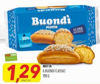 Coop Superstore Motta 6 Buondì classici 198 g offerta