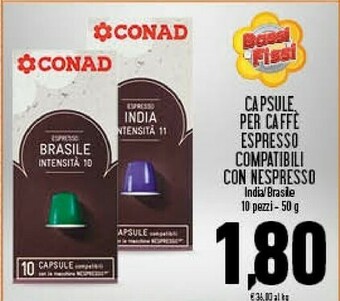 Conad City Capsule Per Caffe Espresso offerta