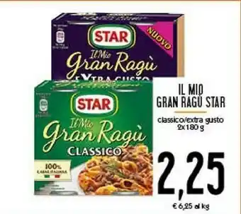Conad City Star Il Mio Gran Ragù Extra Gusto 180 G(ml) offerta