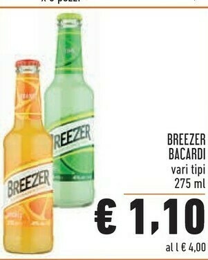Conad Bacardi Breezer Orange 275 G(ml) offerta