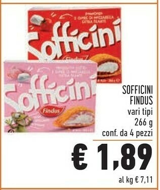 Conad Findus Sofficini Spinaci Mozzarella 266 G(ml) offerta