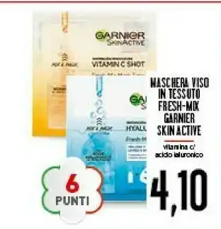 Conad Garnier Garnier Maschera Viso In Tessuto Fresh-mix Skin Active offerta
