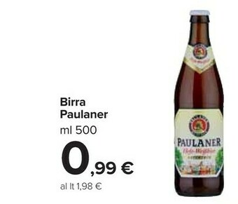 Carrefour Paulaner Birra offerta