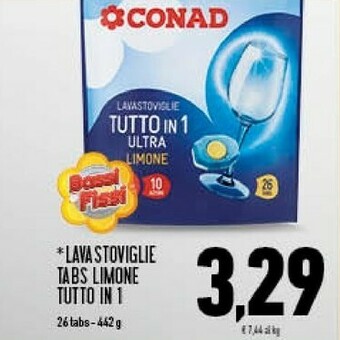 Conad Conad Lavastoviglie Tabs Limone Tutto In 1 offerta