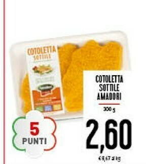 Conad Amadori - Cotoletta Sottile 300 G(ml) offerta