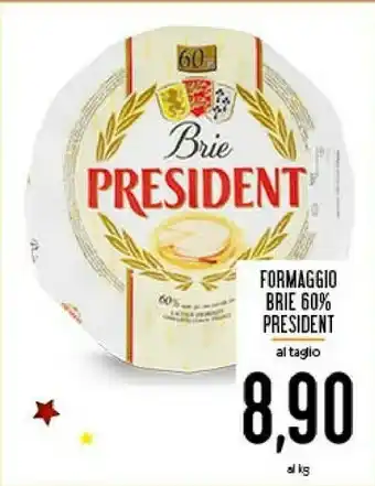 Conad Prèsident Prèsident Formaggio Brie 60% offerta