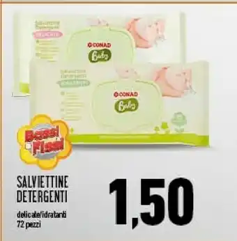 Conad Salviettine Detergenti Delicate/Idratante