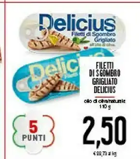 Conad Delicius Delicius - Filetti di Sgombro al Naturale offerta