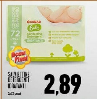 Conad Conad Salviettine Detergenti Idratanti offerta