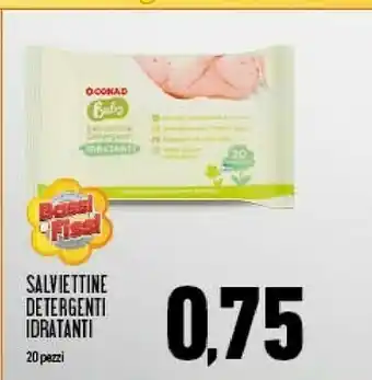 Conad Conad Salviettine Detergenti Idratanti offerta
