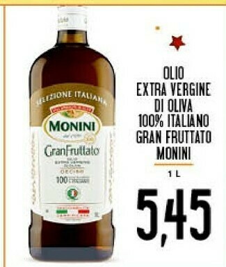Conad Monini Olio extravergine di oliva offerta