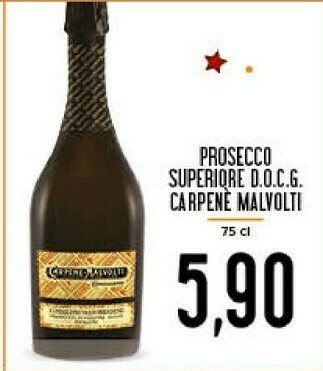 Conad Carpene Malvolti Prosecco Superiore DOCG offerta