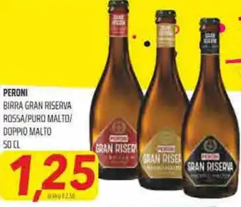 Coop Superstore Peroni Birra Gran Riserva Rossa/puro malto/doppio malto 50 cl offerta