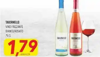 Coop Superstore Tavernello Vino frizzante bianco/rosato 75 cl offerta