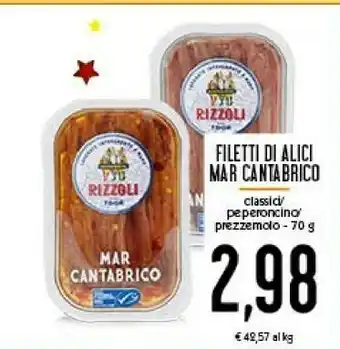 Conad Rizzoli Rizzoli Filetti Di Alici Mar Cantabrico offerta