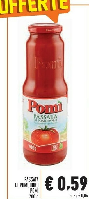Conad Pomì Passata Di Pomodoro 700 G(ml) offerta