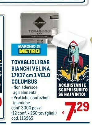 Metro Tovaglioli offerta
