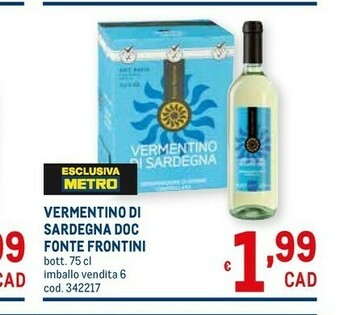 Metro Vino Bianco offerta