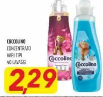 Coop Superstore Coccolino Concentrato vari tipi 40 lavaggi offerta