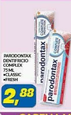 Risparmio Casa Parodontax Dentifricio Complex 75 Ml Classic Fresh offerta