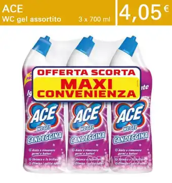 Iper Tosano Ace WC gel assortito 3 x 700 ml offerta