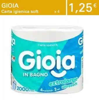 Gioia Carta igienica soft x 4