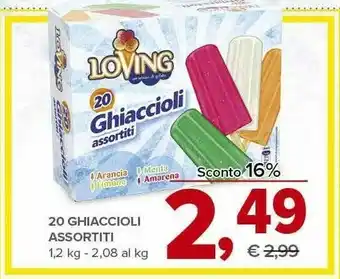 Todis Loving Ghiaccioli offerta