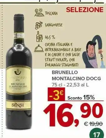 Todis Brunello Vino rosso offerta