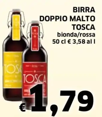 Ecu Discount Tosca Birra Doppio Malto bionda/rossa 50 cl offerta