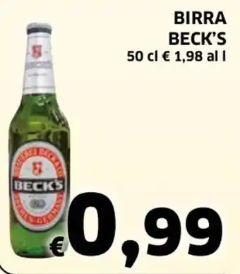 Ecu Discount Beck's Birra 50 cl offerta