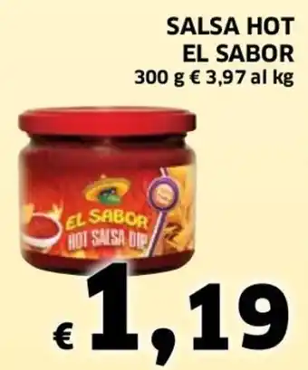 Ecu Discount El Sabor Salsa Hot 300 g offerta