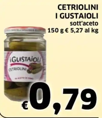 I Gustaioli Cetriolini sott'aceto 150 g